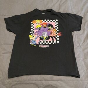 Cartoon Network The Powerpuff Girls Tv Show Black Adults Tshirt Tee Large EUC